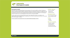 Desktop Screenshot of leenrente-doorlopend-krediet.nl